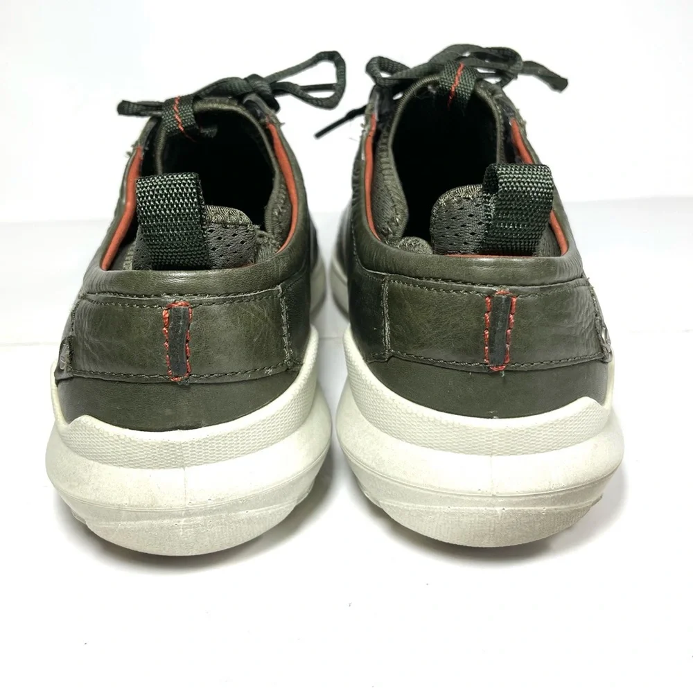 Ecco Transit Mens‎ Sneakers Size 46 US 12-12.5 Green Leather Casual Shoes